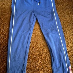 New Womens Tommy Hilfiger Ladies Sweatpants Blue Athletic Size Small